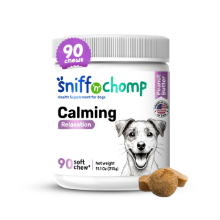 anxiety and stress relief calming chews - sniff 'n' chomp