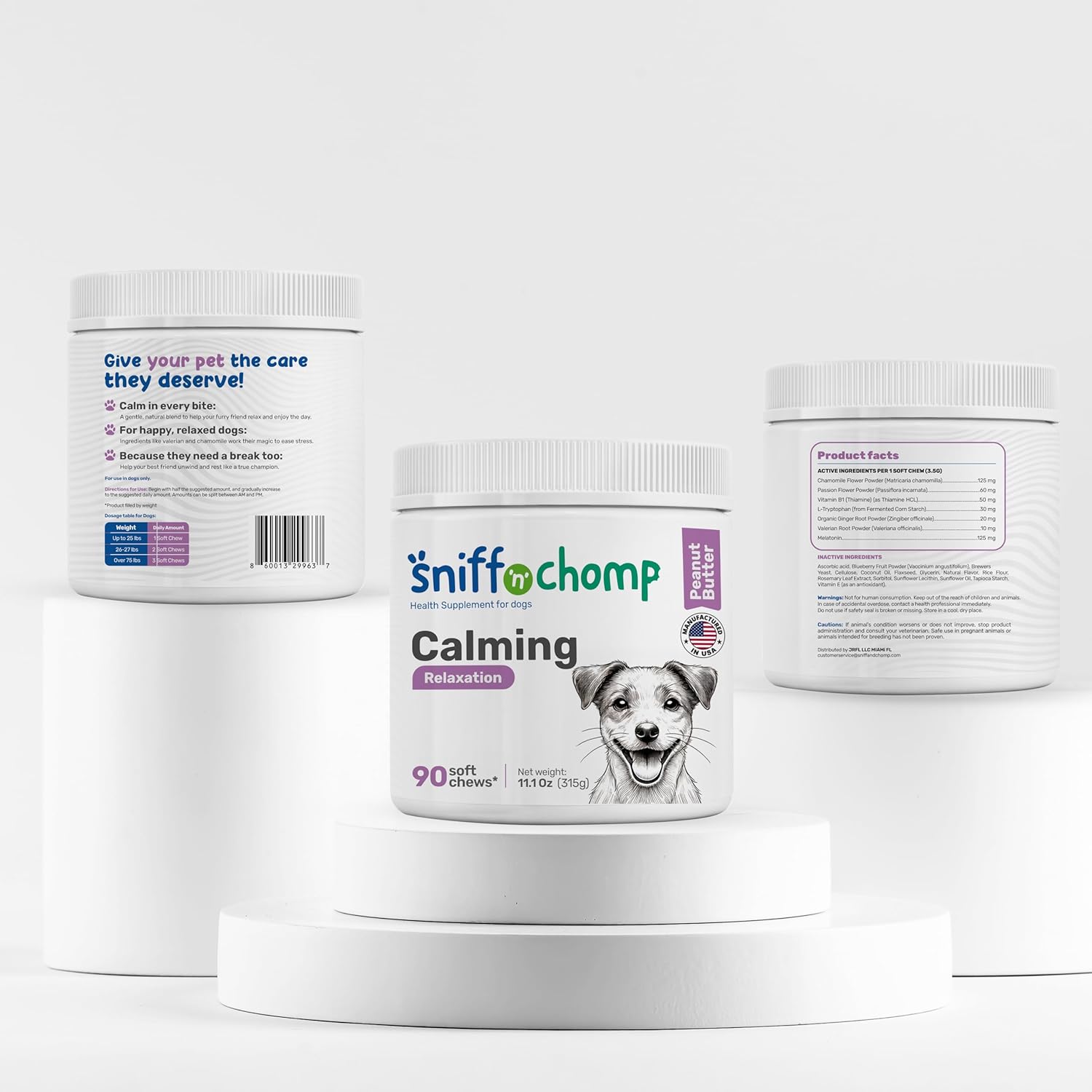 Anxiety and Stress Relief Calming Chews - Sniff 'n' Chomp