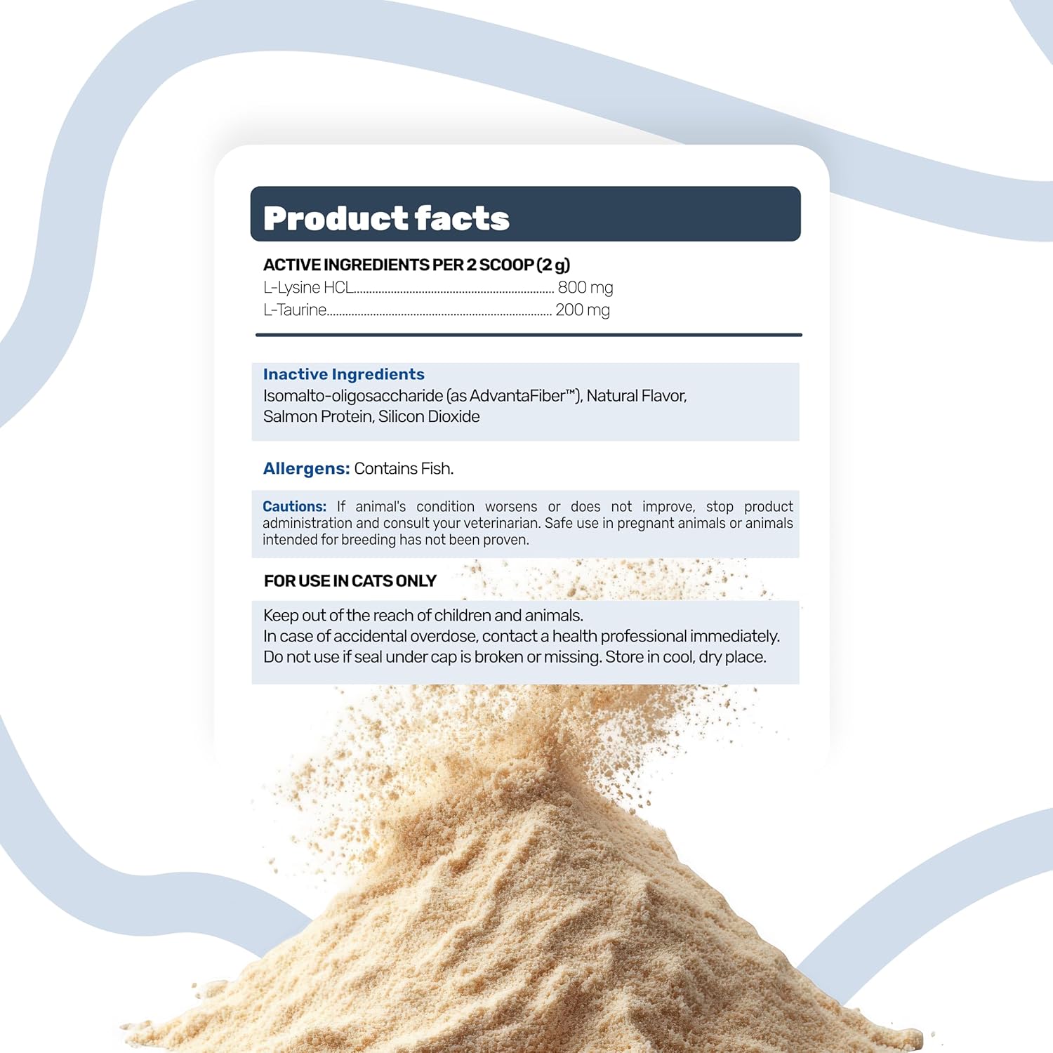 Immune Support L-Lysine Powder for Cats - Sniff 'n' Chomp