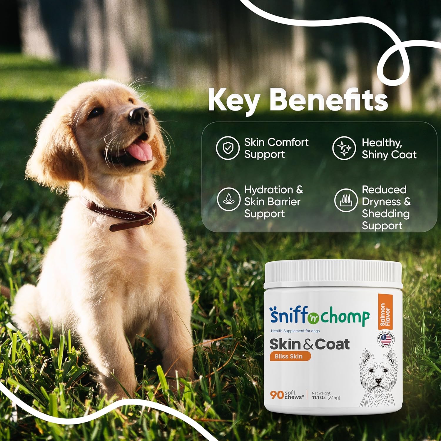 Skin And Coat Chews - Sniff 'n' Chomp