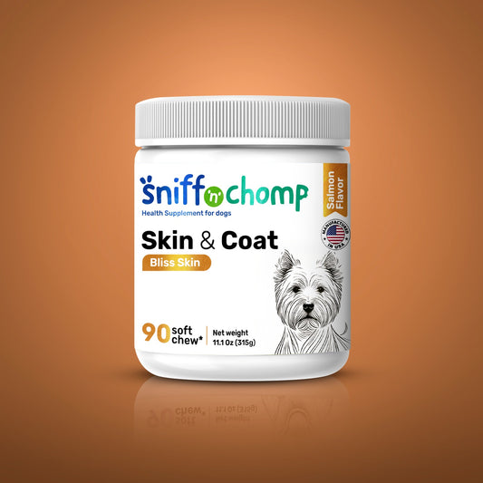 Sniff n Chomp skin and coat chews for dogs – Omega-3 Supplement