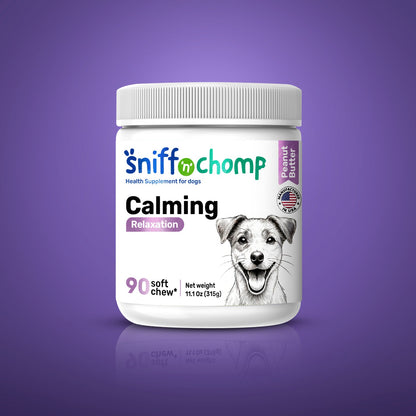 Sniff 'n' Chomp Calming Chews with melatonin for dogs