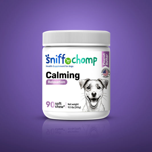 Sniff 'n' Chomp Calming Chews with melatonin for dogs
